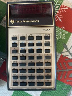Vintage Texas Instruments TI-30 Calculator