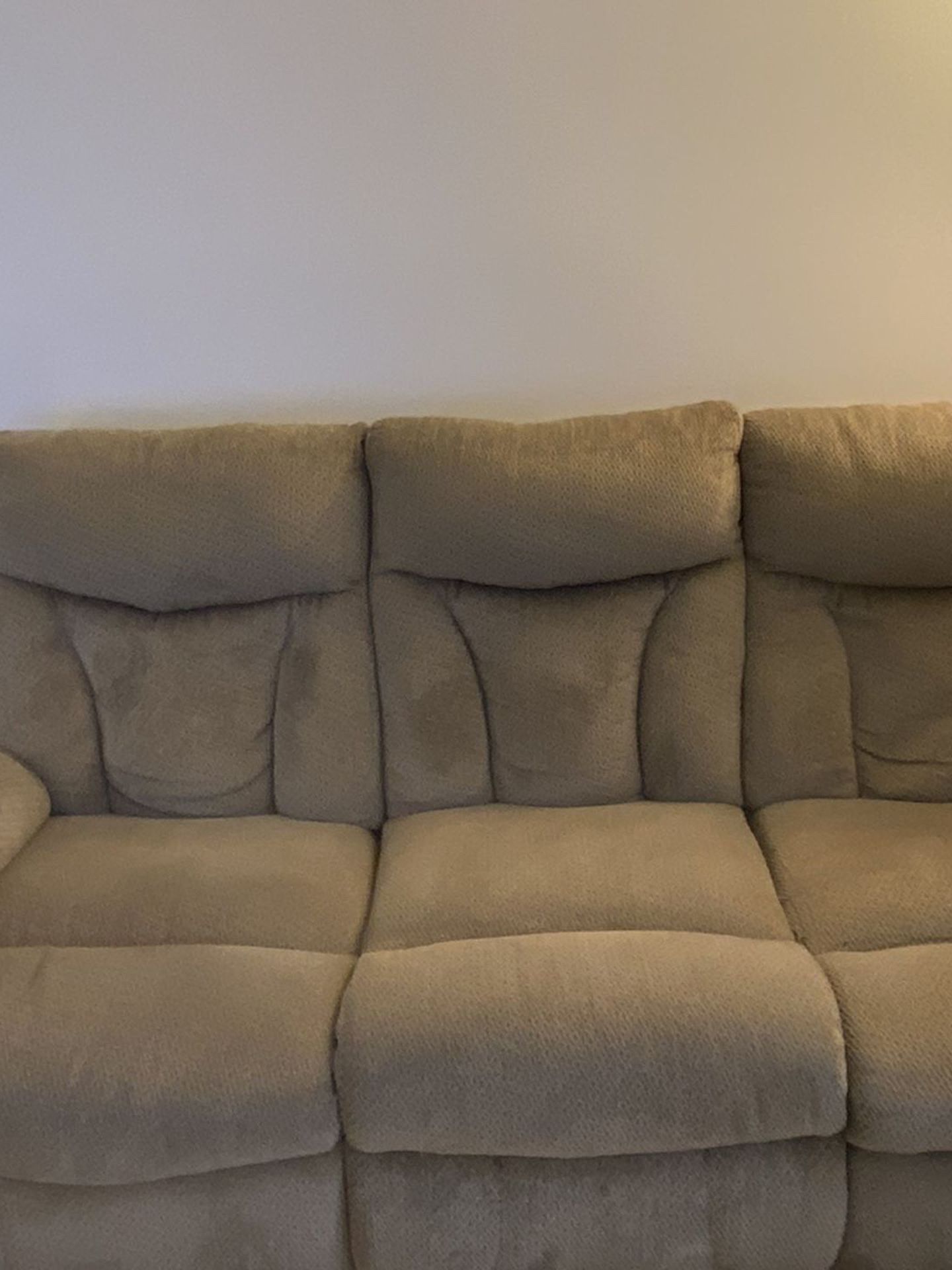 Great, Comfy, Double Recliner Sofa By Ashley