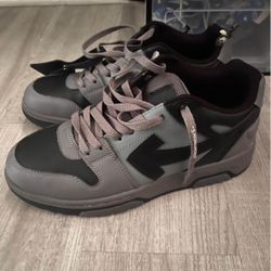 Off White Out Of Office Leather Sneakers 