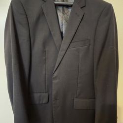 40 Regular Black Suit Jacket 