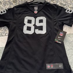 girls raiders football jersey size L-14