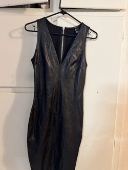 Black Leather Dress