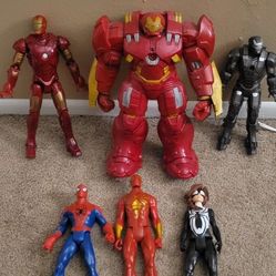   Marvel  5 toys 3 are battery operated