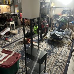 Nightstand With Built In Lamp 