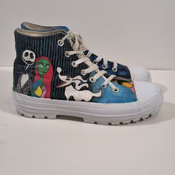 Custom Painted Shoes Size 9 Nightmare before Christmas