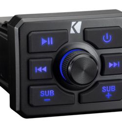 Kicker 51KBTR Bluetooth Stereo Radio Receiver IP66 for ATV UTV Motorcycle & Marine Audio, Golf Carts