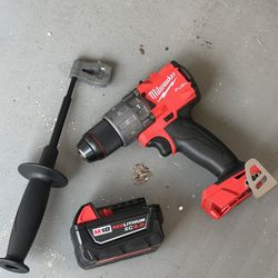 Milwaukee Fuel Hammer Drill With Battery 5.0 $160