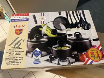New Vintage Philippe Richard Professional 16-Piece Non-Stick Cookware Set