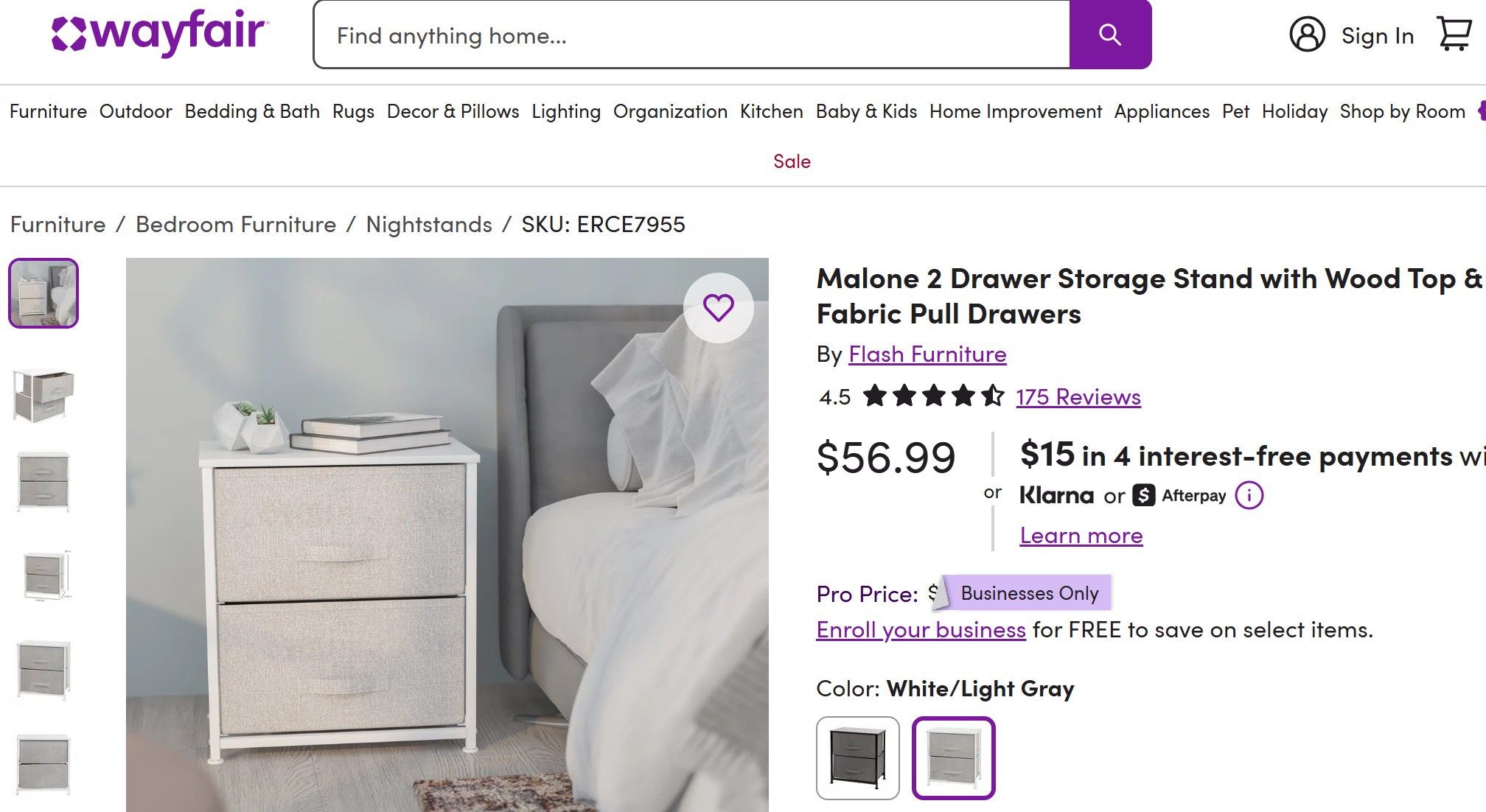 Wayfair 2 X 2 Drawer Storage Stand With Wood Top & Fabric Pull Draws