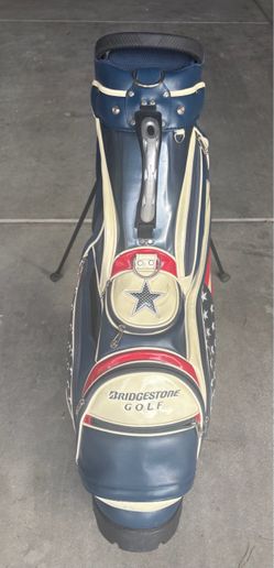 Bridgestone 9-inch Stars and Stripes Pattern stand bag golf bag rare japan used