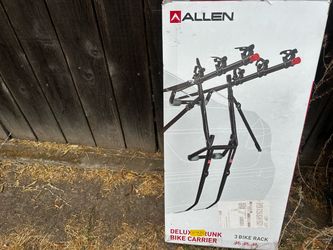 Three bike carrier rack for car .
