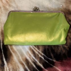 Green Metallic Purse Converted Into Wallet