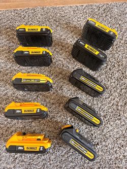 DeWalt 20V Max Lithium-Ion Battery Lot of 10 Bateria herramienta
