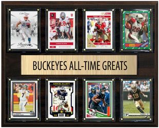 Ohio State Buckeyes Legends Plaque 8 Cards CJ Stroud Olave Eddie George Donruss Topps