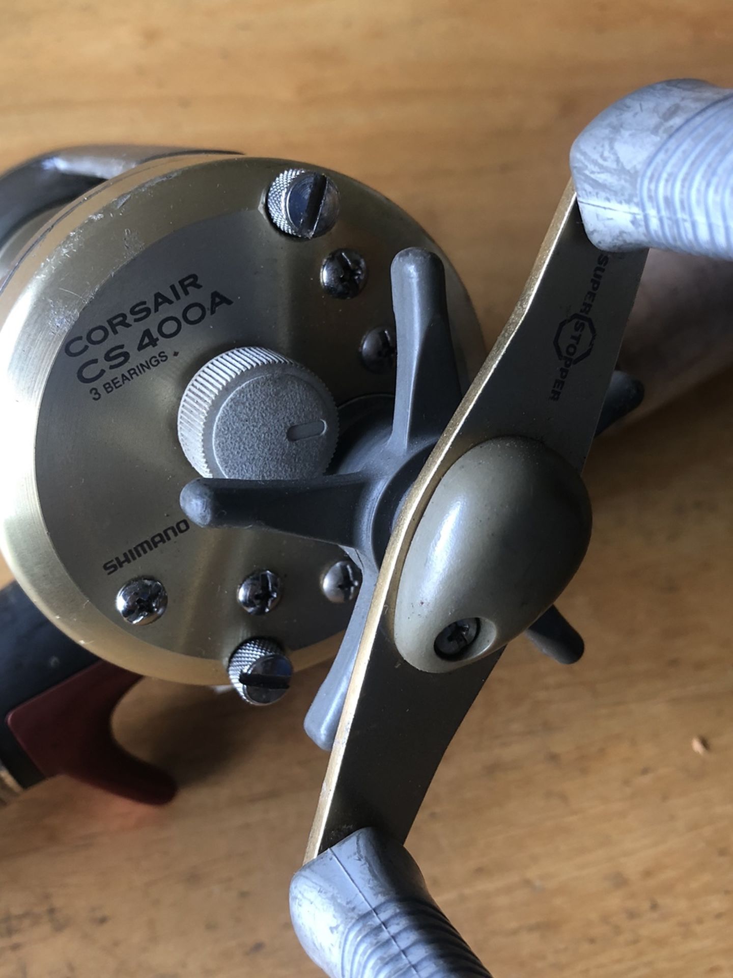 Shimano Corsair CS400A w/ 7” feet Abu Garcia rod