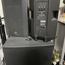Mackie Speakers and JBL sub