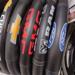 Car Brand Logo Steering Wheel Cover New