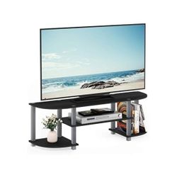 Furinno TV Stand Black/Grey