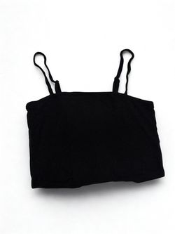 Bozzolo Black Cropped Cami Top