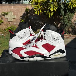 JORDAN 6 ‘Carmine’ USED Men’s Size 10