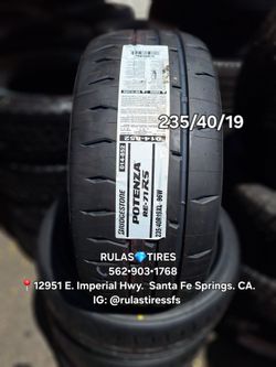 Bridgestone Potenza RE-71RS 235/40/19 Tire