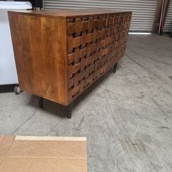 Wooded Entertainment Storage Cabinet