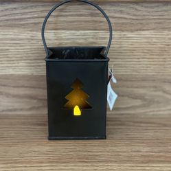 Votive Christmas Tree Gift Bag Metal Candle Holders