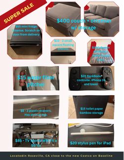 SUPER MOVING FURNITURE SALE!!!!- read description- can provide more pics