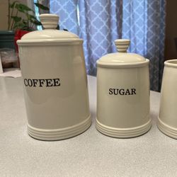 Coffee, Sugar  Containers 