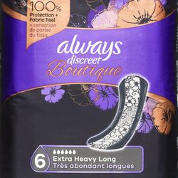 NEW UNOPENED ALWAYS DISCREET BOUTIQUE PAD 