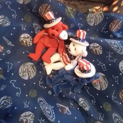 3 Ty Beanie Babies - Sam The Bear 