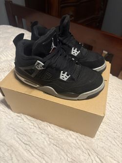 jordan 4 black canvas size 6.5