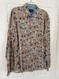 Tallia Men's Floral Button-Down Shirt