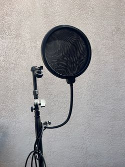 Microphone Pop Filter with Gooseneck Clamp