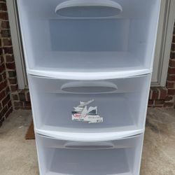 Large Sterilite Wide Plastic 3 Drawer Storage