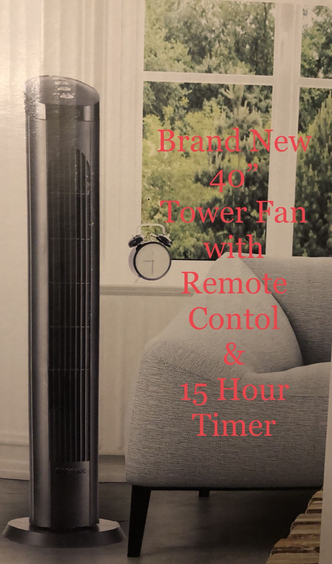 Tower Fan 📍 Remote Control 📍 15 hour Timer Auto Shut Off 📍 Brand New in Box📍$40 each Firm price