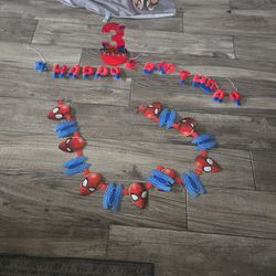 Spider man birthday decorations