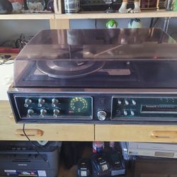 Panasonic Record Player And 8 Track