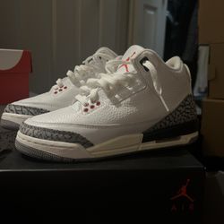 Size 4.5 (GS) - Jordan 3 Retro Mid White Cement Reimagined
