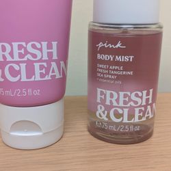 Victoria's Secret Pink Fresh & Clean Body Lotion With Essential Oils
