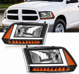HEADLIGHTS DRL LED FOR DODGE RAM 1500/2500/3(contact info removed)-2018