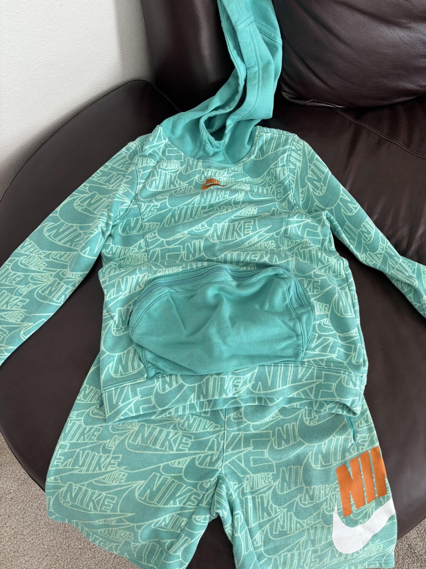 Nike Junior Combo Hoodie And Shorts