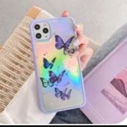 Butterfly Candy Glitter Phone Case For iPhone 11 12 Pro Max 12 Mini XR XS Max 7