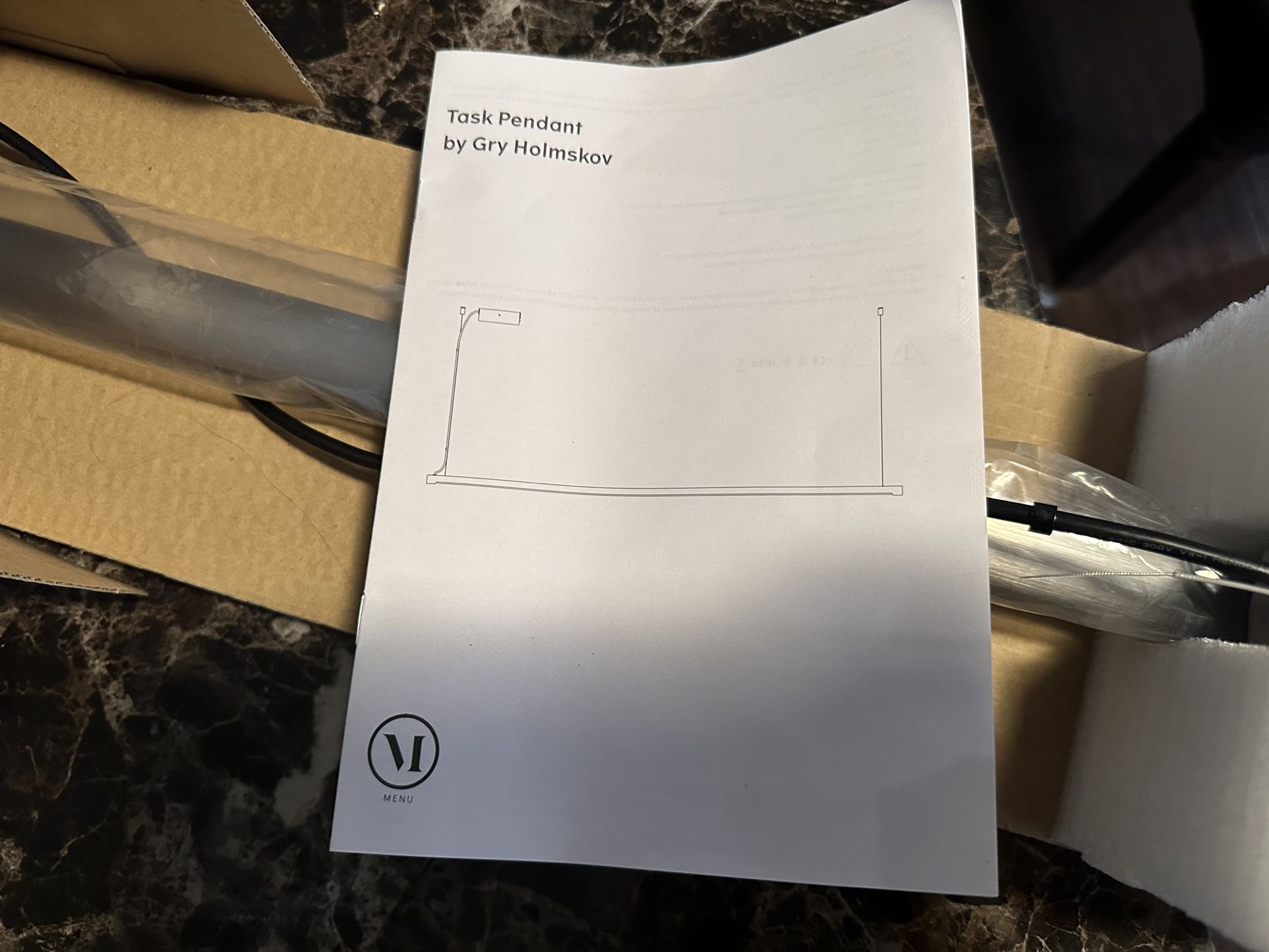 Menu task pendant Light new