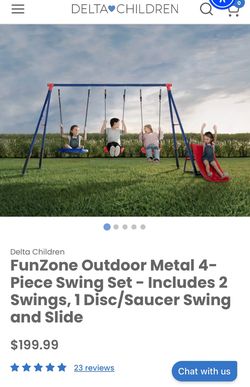 Brand New Delta Kids Metal Swing Set – Unopened Box l $180 OBO