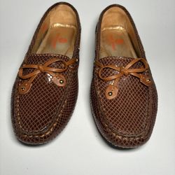 Brown Leather Loafer Flats Marc Joseph NWOB Size 7.5