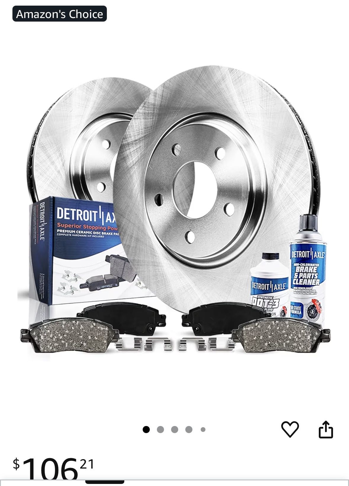 Detroit Axle - Front Brakes Kit for 11-15 Kia Optima Sonata 2011 2012 2013 2014 2015 Brake Rotors Ceramic Brake Pads Replacement : 11.81" inch