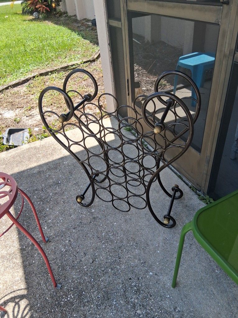 Wine Rack Metal 29" H X 26" W X 9" D