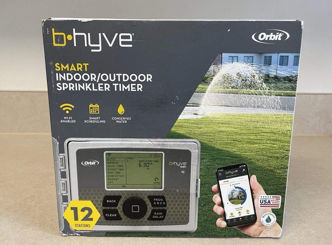 Orbit B-Hyve 57950 Smart Indoor/Outdoor 12-Station WiFi Sprinkler Timer