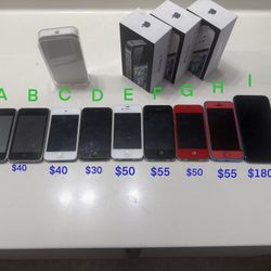 iPod Touch & iPhones Listed Each Price Or $400 For All
